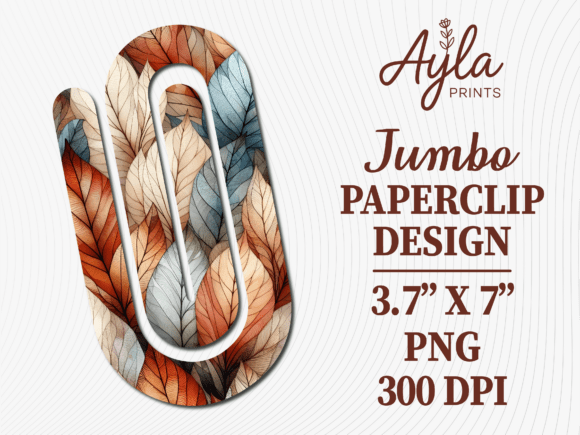 Autumn Leaf Fall Craft Jumbo Paperclip