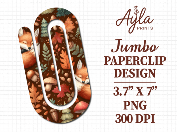 Autumn Leaves Harvest Jumbo Paperclip