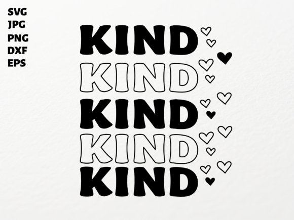 Be Kind SVG for Cricut Sublimation PNG Clip