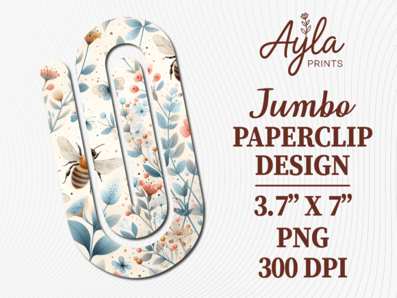 Butterfly Wildflower Jumbo Paperclip PNG Review