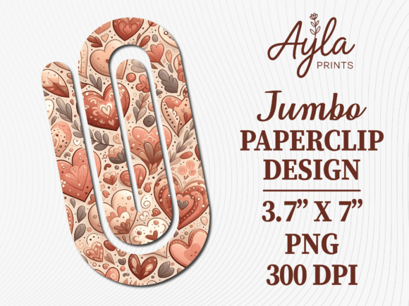 Distressed Heart Jumbo Paperclip Design Review