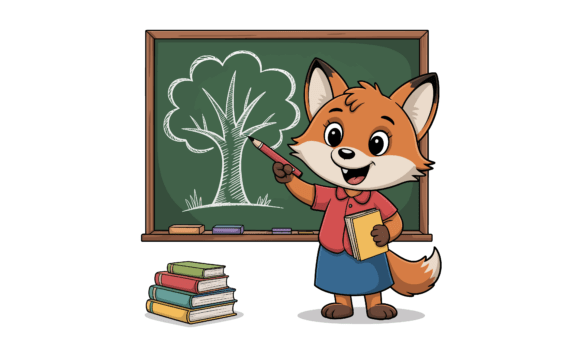 Fox Teacher Embroidery: A Charming Addition