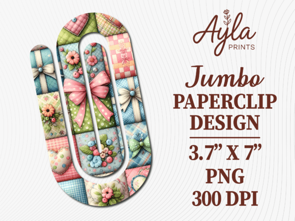 Holiday Gift Watercolor Jumbo Paperclip