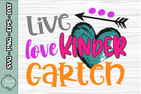 Live Love Kindergarten Teacher PNG Review