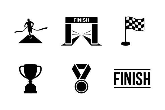 Race Winner Vector Silhouette Set Review