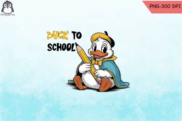 Review: Duck to School Cute Funny Goose PNG