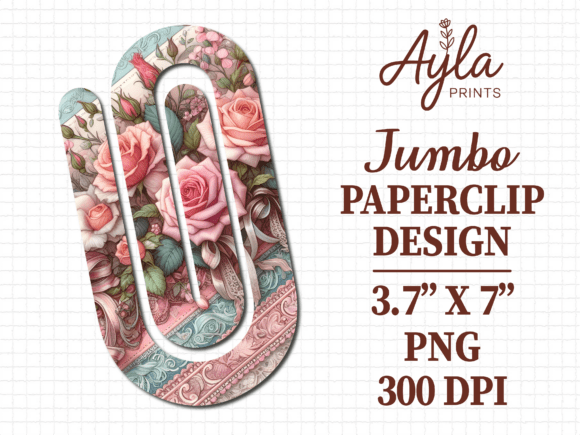 Rose Flower Glitter Jumbo Paperclip Review