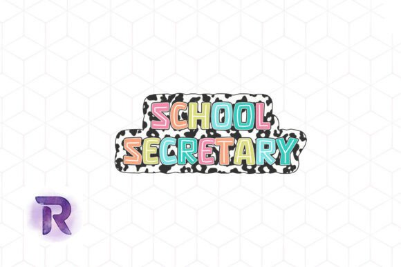 School Secretary Rainbow Sublimation PNG: A Vibrant Design Review