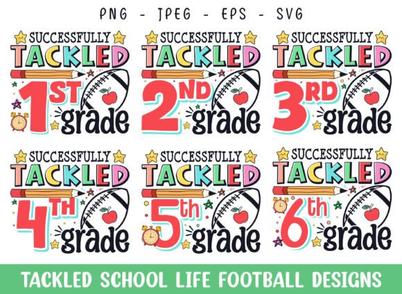 Tackled School Life Football Kids Design
